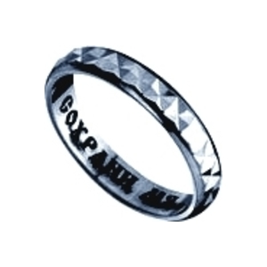 Обручальное кольцо из серебра 409019