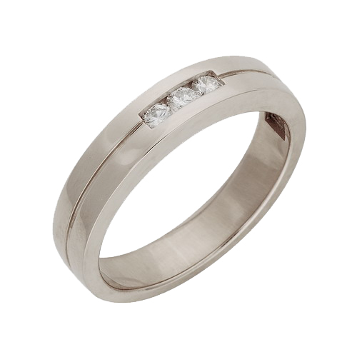 Обручальное кольцо из лимонного золота с бриллиантом KABAROVSKY 21-2014 21-2014