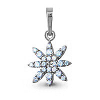Подвес из серебра с шпинелем AQUAMARINE 20346б 20346б