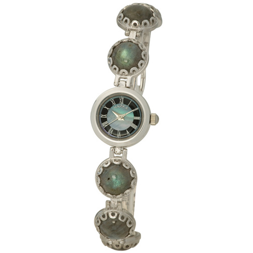 Женские часы из серебра с финифтью 44107