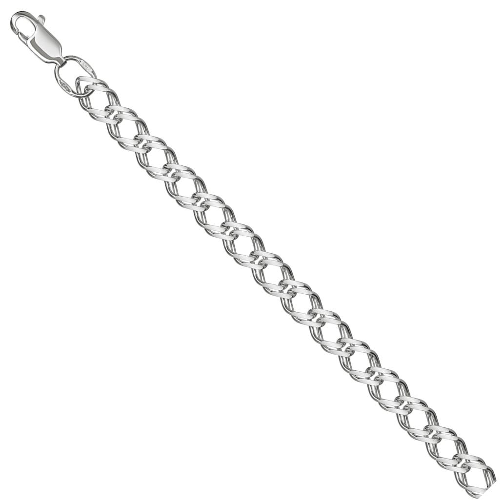 Браслет-цепь из серебра 22-076-3 0.8