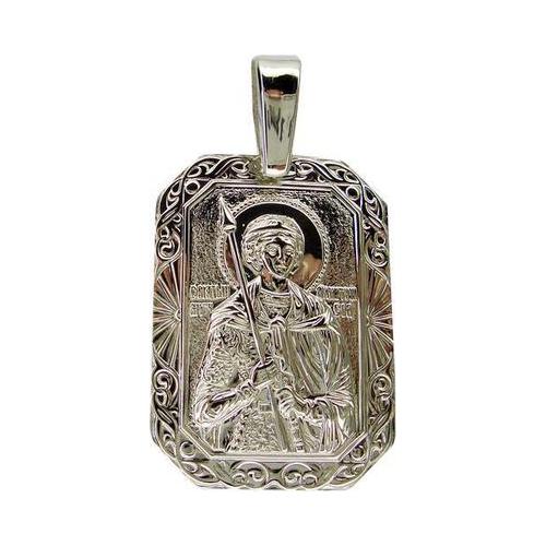 Иконка-подвес из серебра Дмитрий Солунский Святой великлмученник 2485н