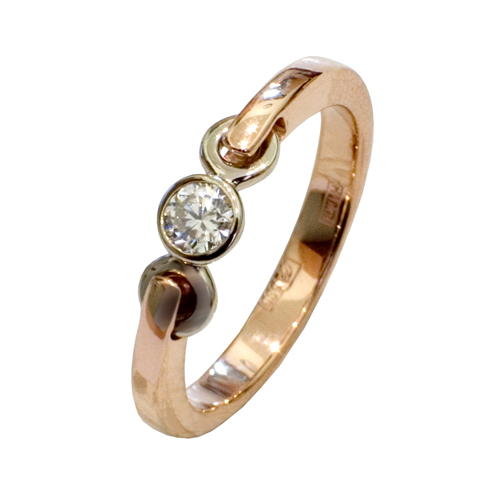 Помолвочное кольцо из золота с бриллиантом 91621800