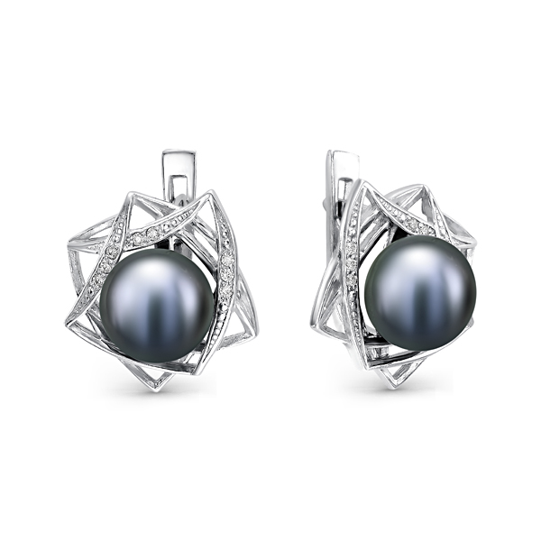 Bronnitsy серебро жемчуг фианит. Majorica кулон черная жемчужина. Серьги садко артикул 301537. Сережки с черным жемчугом. Серьги с чёрным жемчугом серебро.