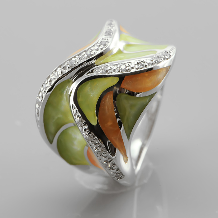 Серебряное кольцо adr909108