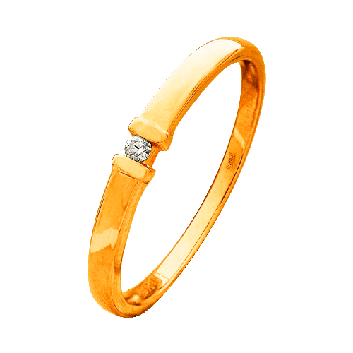 Помолвочное кольцо из золота с бриллиантом 159-110