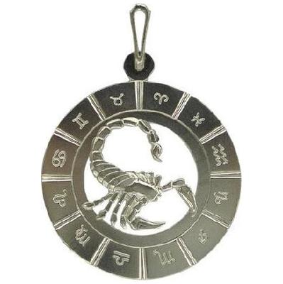 Серебряный знак зодиака Скорпион 3152н