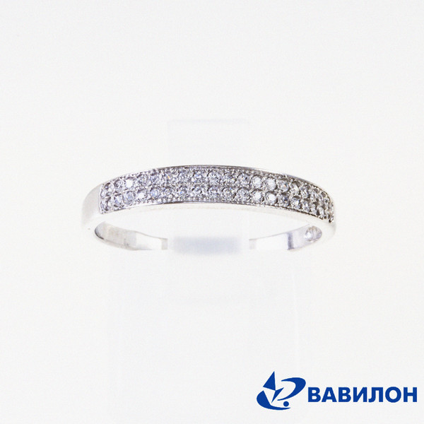 Серебряное кольцо с фианитом 1502511