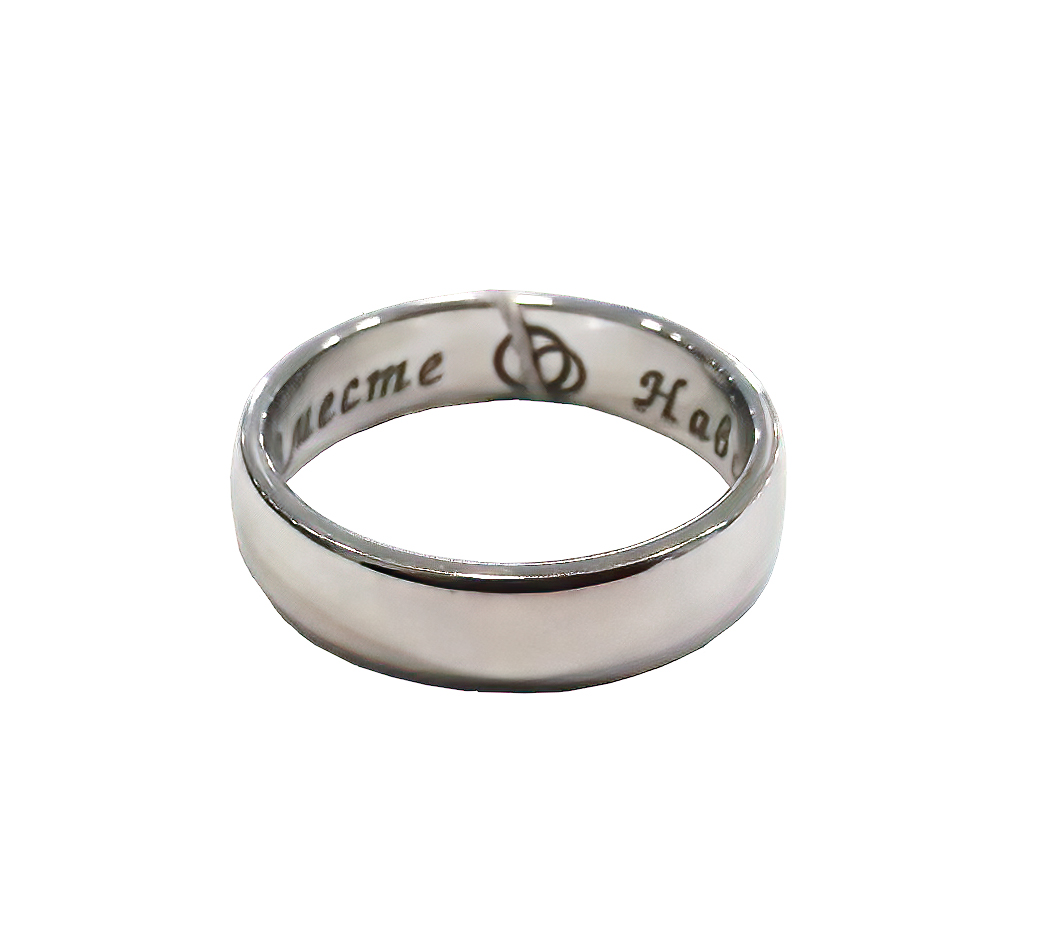 Обручальное кольцо из белого золота Эстет 01о020237 01о020237