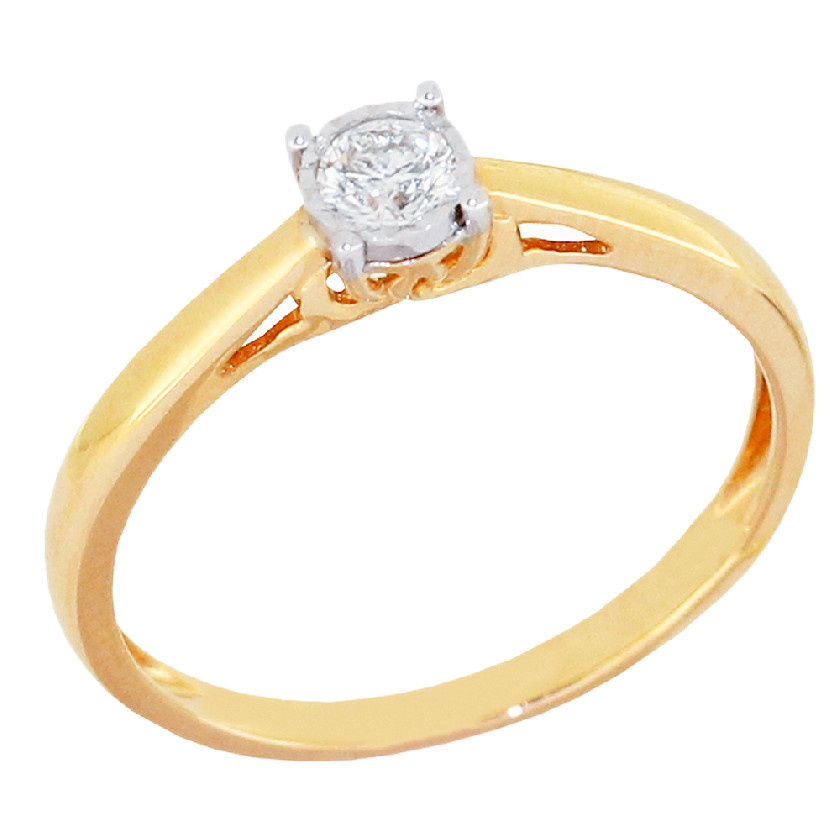Помолвочное кольцо из золота с бриллиантом rri17919d