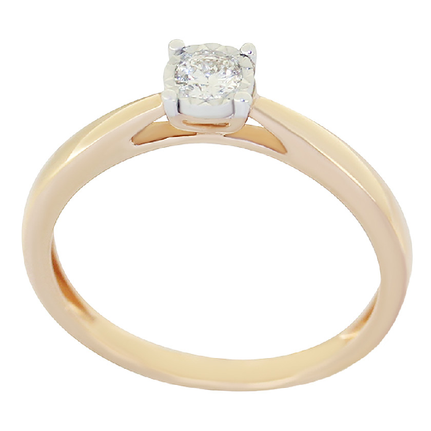 Помолвочное кольцо из золота с бриллиантом rri17099d