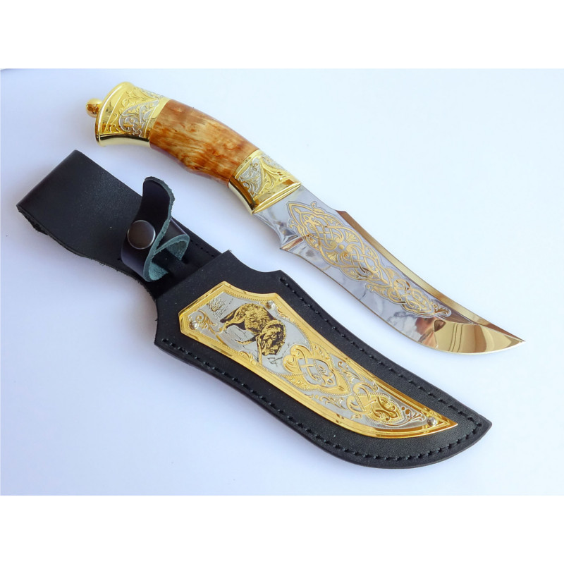 Нож с латунью Нож ЭИ-107