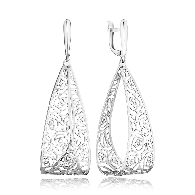 Серьги из серебра Альфа-Карат 2026041/9 2026041/9