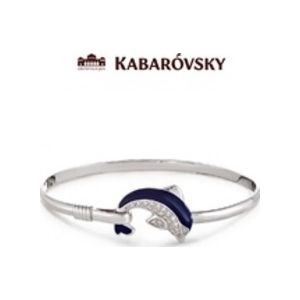 Браслет из серебра с кристаллом сваровским KABAROVSKY 14-019 14-019