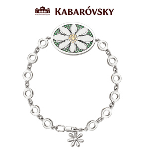 Браслет из серебра с кристаллом сваровским KABAROVSKY 14-107 14-107