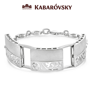 Браслет из серебра с кристаллом сваровским KABAROVSKY 14-109 14-109