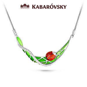 Колье из серебра с кристаллом сваровским KABAROVSKY 16-130 16-130