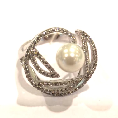 Серебряное кольцо r908027