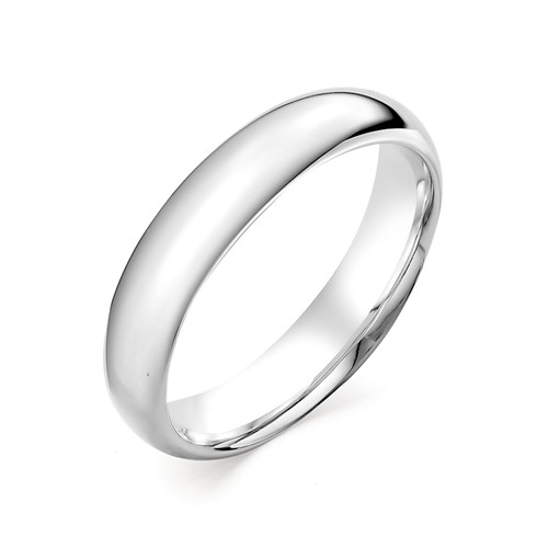 Обручальное кольцо из белого золота 1-00096