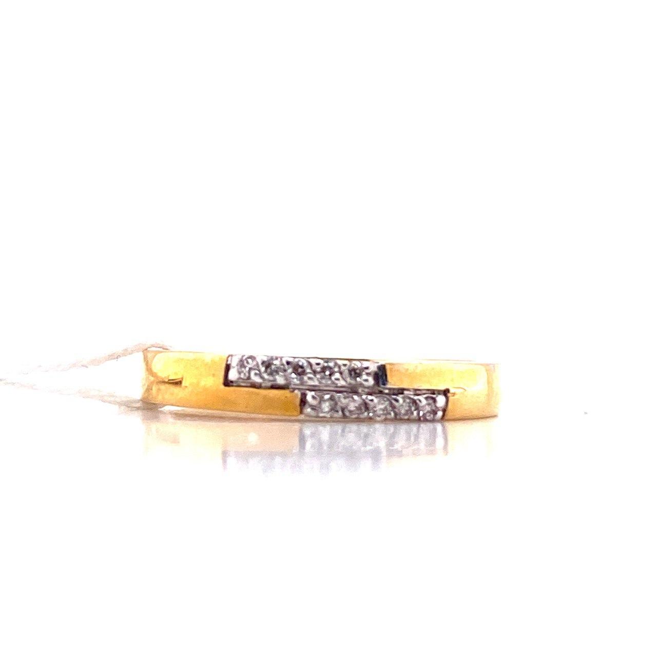 Обручальное кольцо из лимонного золота с бриллиантом арт. г6841 г6841