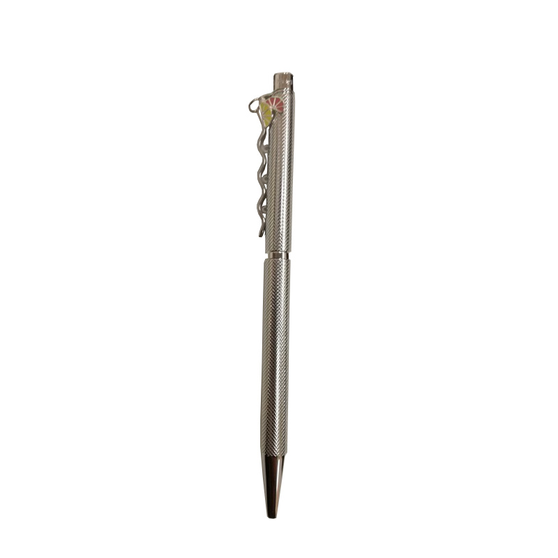 Серебряная ручка с чёрным бриллиантом 5309.14.9.04