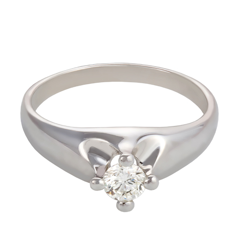 Помолвочное кольцо из белого золота с бриллиантом MV DEMIDOV 1-01649 1-01649