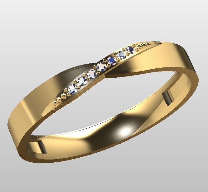 Обручальное кольцо из золота с бриллиантом Меридиан ЮК 1013-110 1013-110