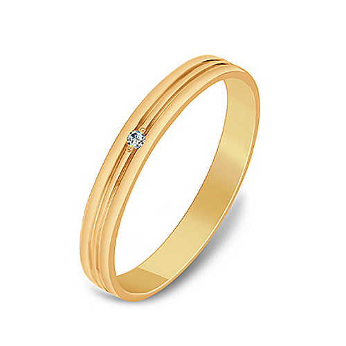 Кольцо из золота с бриллиантом Меридиан ЮК 972-110 972-110