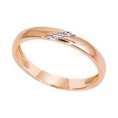 Обручальное кольцо из золота с бриллиантом Арина 1017121-11140 1017121-11140