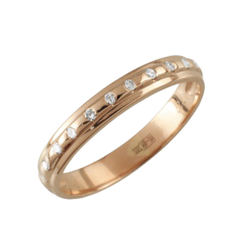 Обручальное кольцо из золота с бриллиантом 90961