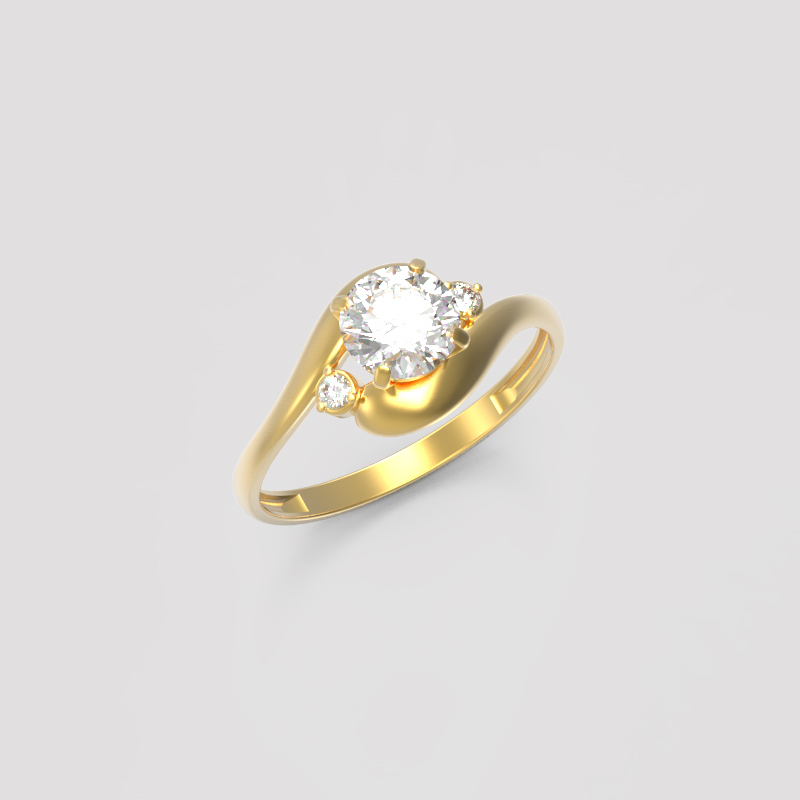 Золотое кольцо к-074