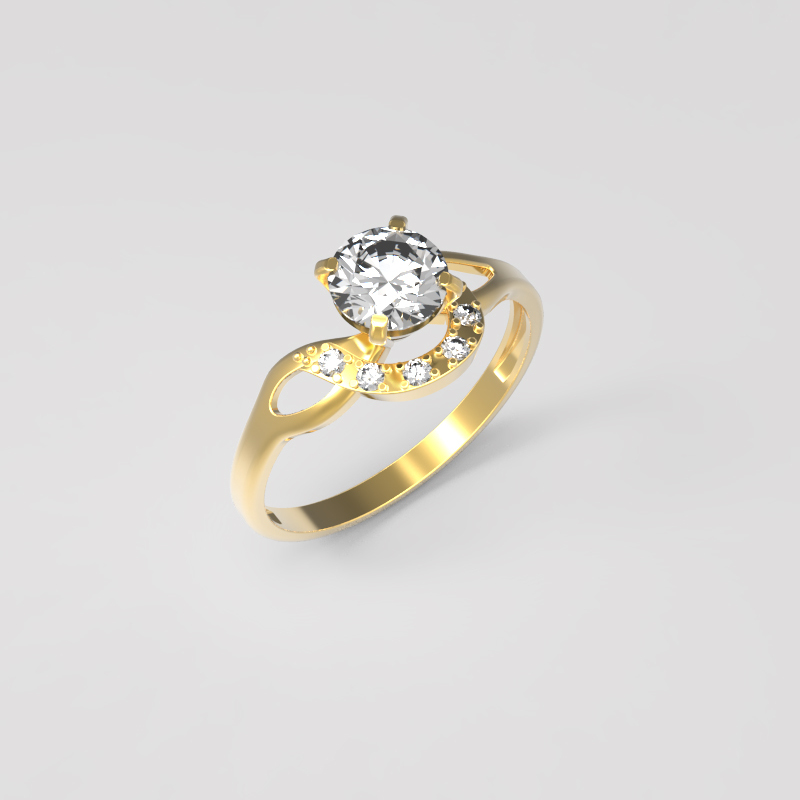 Золотое кольцо к-004