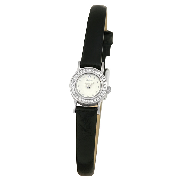 Женские часы из серебра с фианитом 44606.201