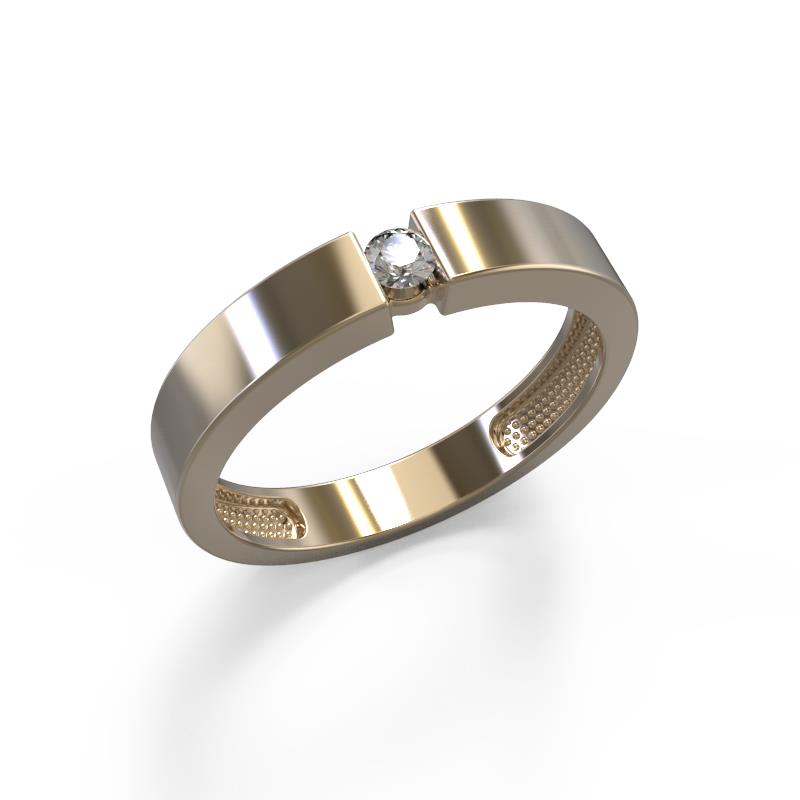 Обручальное кольцо из золота с бриллиантом 1027831-11240