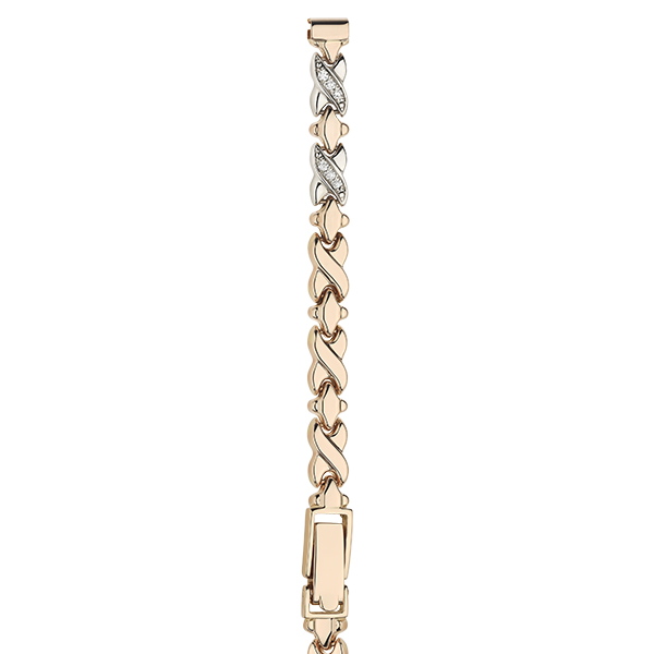 Женский браслет для часов из серебра с фианитом размер присоединительного ушка 6 арт. 0061065 0061065