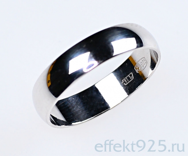 Обручальное кольцо из серебра ко5-18.5