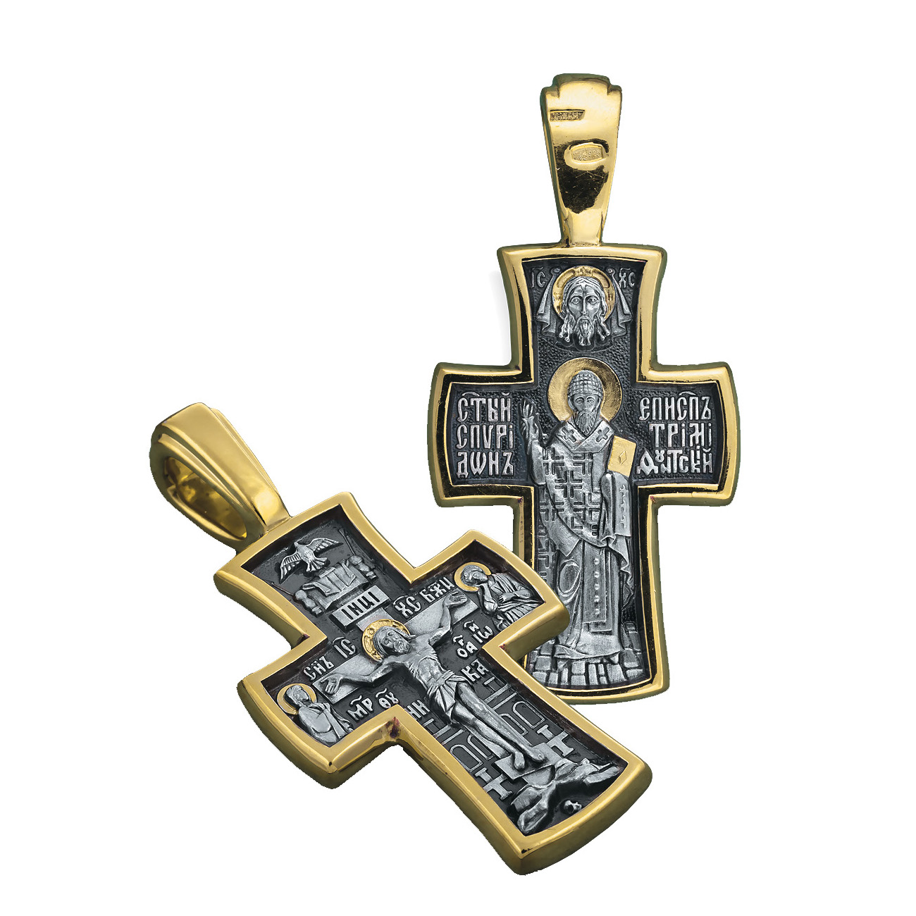 Крест православный свято. Крест Распятие Христово Нилова пустынь. Крестик нательный с Спиридоном Тримифунтским. Нилова пустынь крестик.