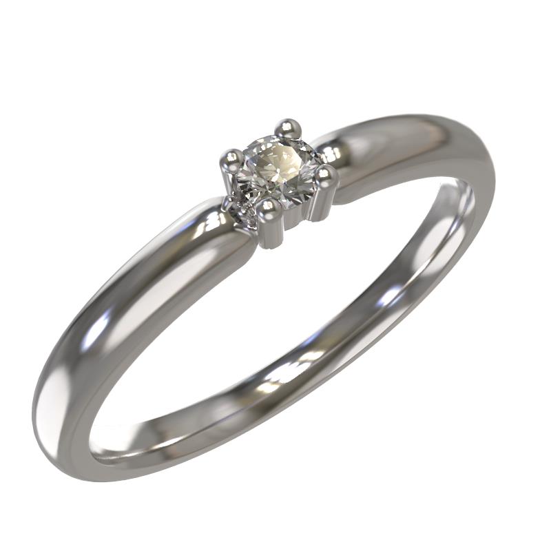 Помолвочное кольцо из белого золота с бриллиантом Арина 1030691-21240 1030691-21240