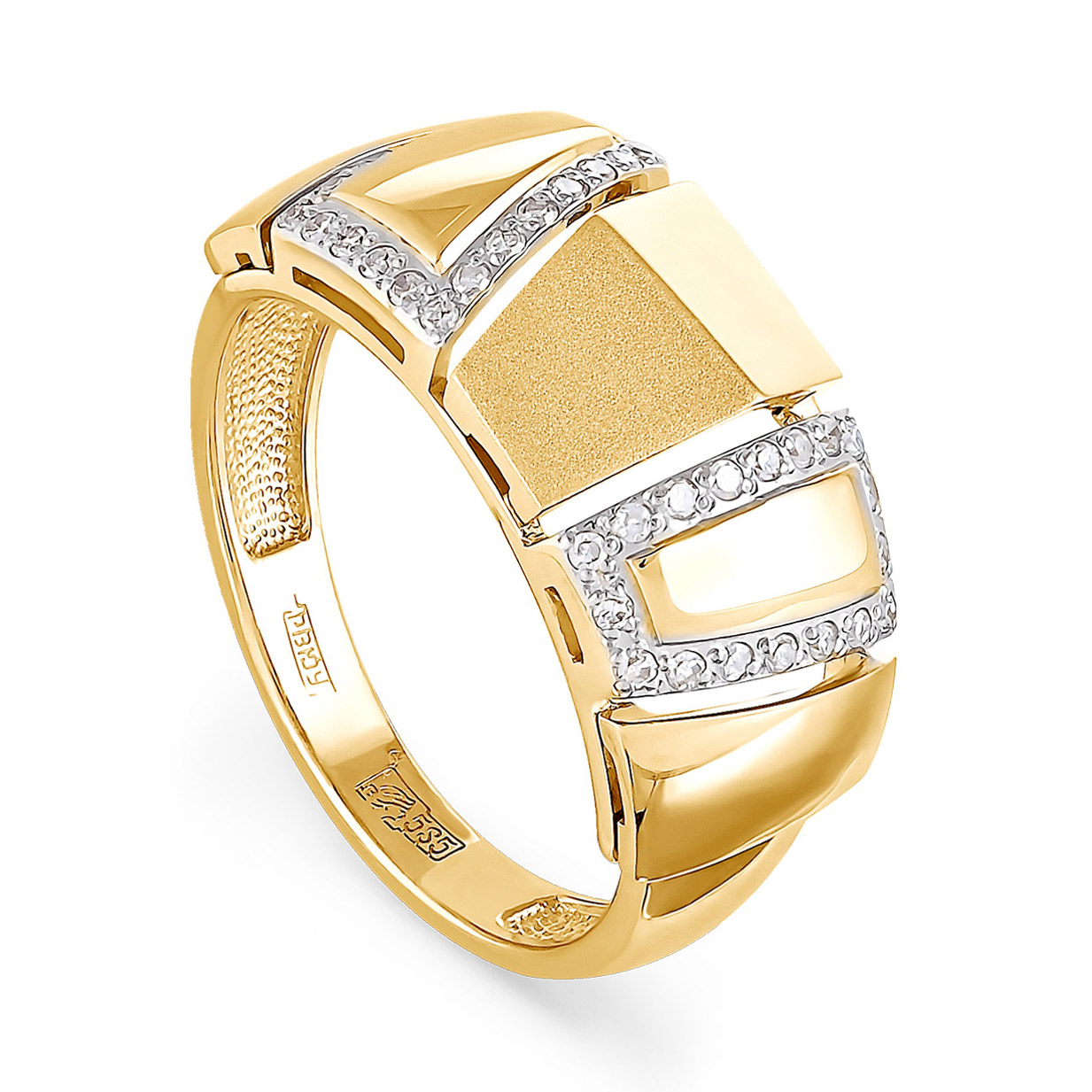 Кольцо из лимонного золота с бриллиантом KABAROVSKY 11-2707-1000 11-2707-1000