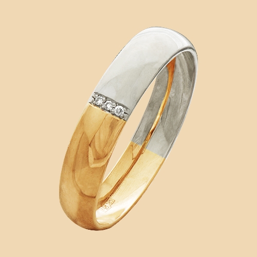Кольцо из золота с бриллиантом Меридиан ЮК 202-110 202-110