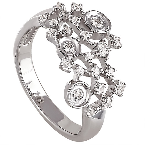 Серебряное кольцо 1-019-8100