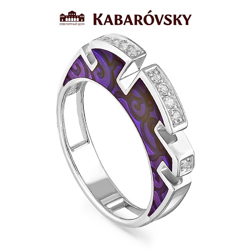 Кольцо из серебра с фианитом KABAROVSKY 1-027-7901 1-027-7901