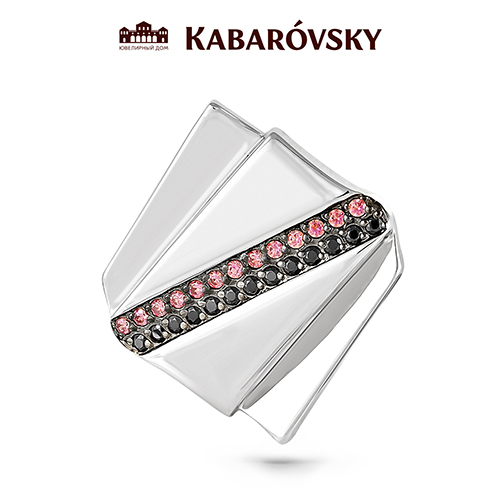 Подвес из серебра с фианитом и с шпинелем KABAROVSKY 13-061-0900 13-061-0900
