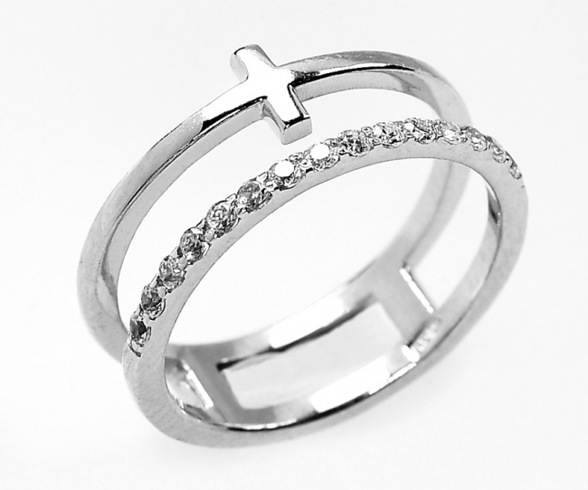 Серебряное кольцо с50-1322кф-17.5