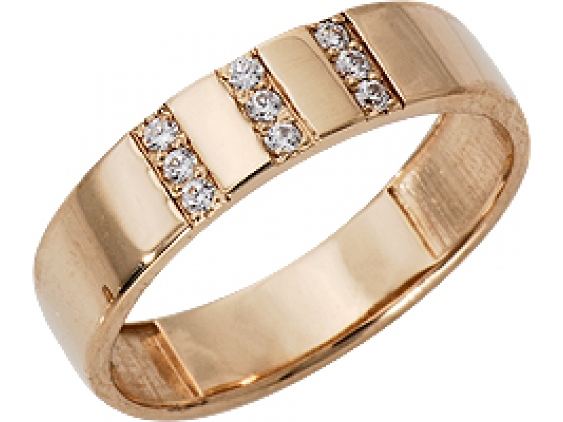 Помолвочное кольцо из белого золота с бриллиантом 1011641-21240