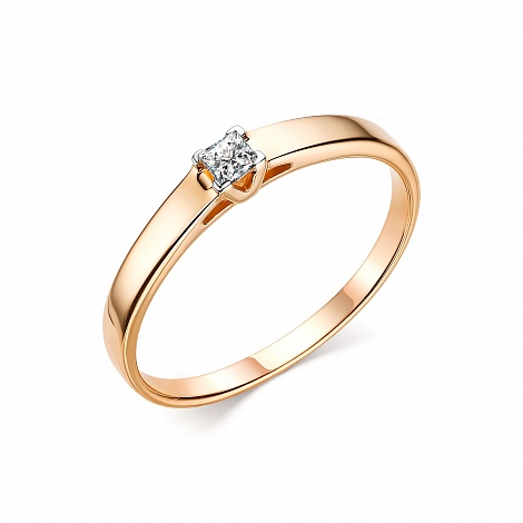 Помолвочное кольцо из золота с бриллиантом 13900-100