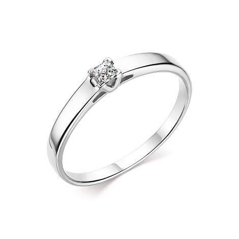 Помолвочное кольцо из белого золота с бриллиантом 13900-200