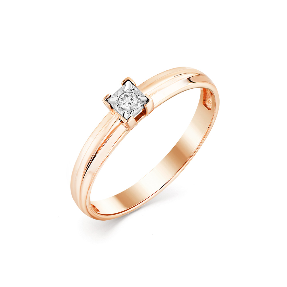Помолвочное кольцо из золота с бриллиантом 1-408031-00-00