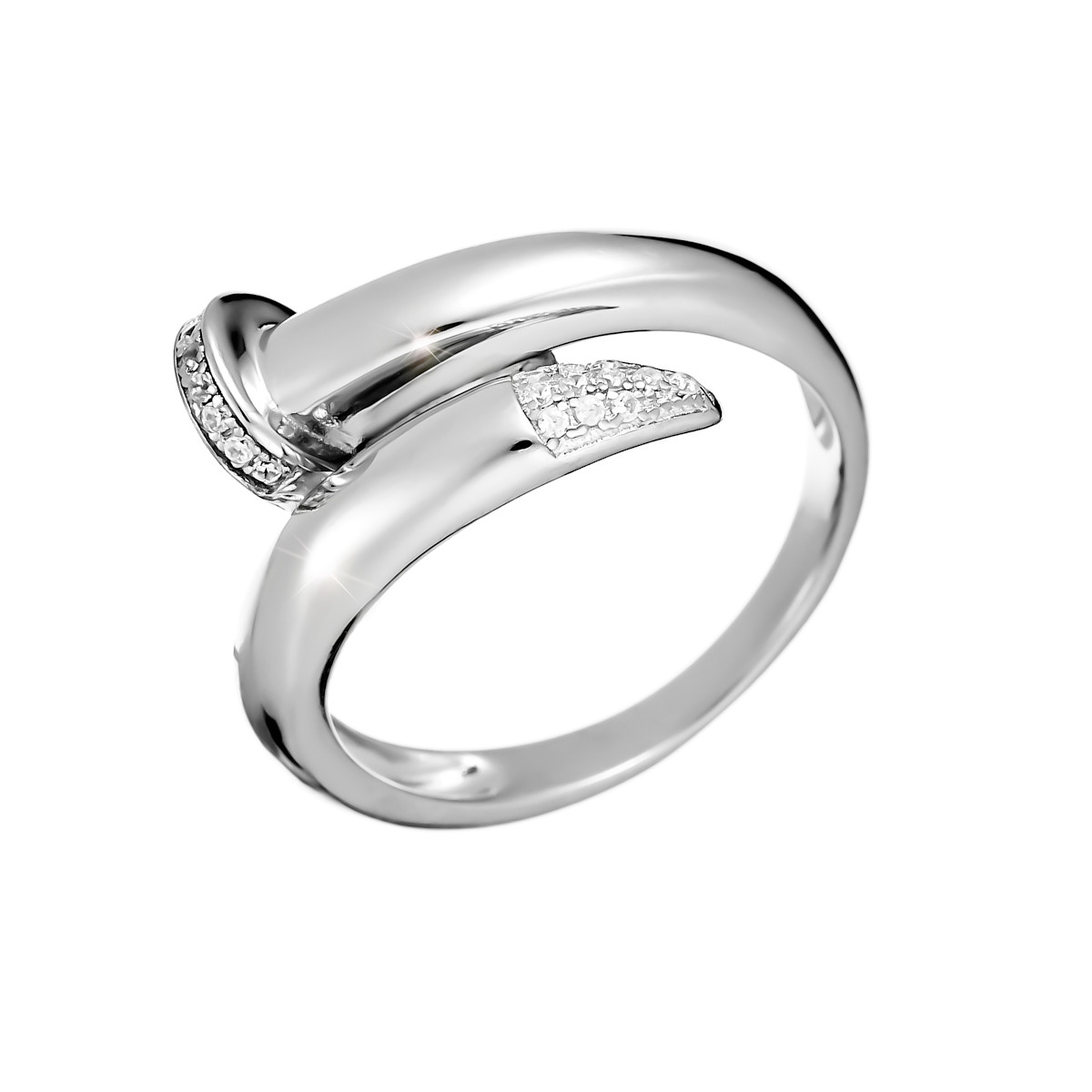 Серебряное кольцо CZ-R02678XWXXW