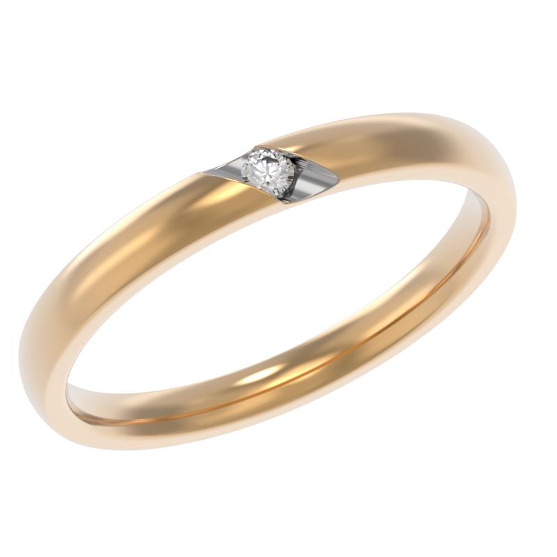 Обручальное кольцо из золота с бриллиантом Арина 1040521-11240 1040521-11240
